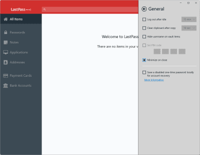 Screenshot of the application LastPass Windows - #3