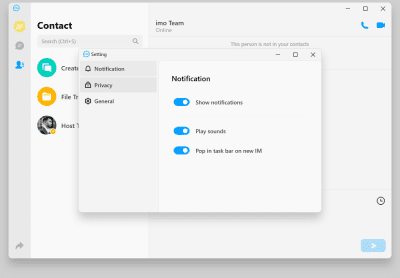 Screenshot of the application Imo Messenger - #4
