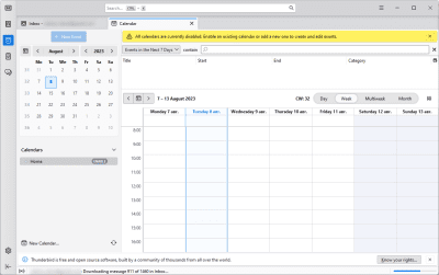 Screenshot of the application Mozilla Thunderbird for Windows - #2