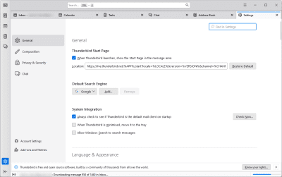 Screenshot of the application Mozilla Thunderbird for Windows - #3