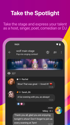 Screenshot of the application WOLF (former Palringo) - #7