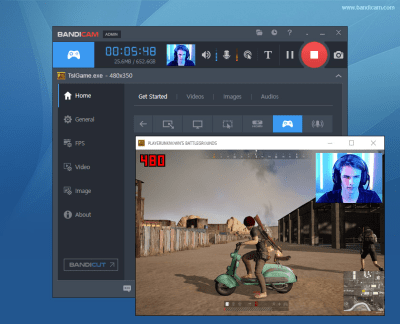 Screenshot of the application Bandicam - #4