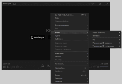 Screenshot of the application The KMPlayer - #2