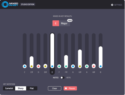 Screenshot of the application Mixed In Key - #3