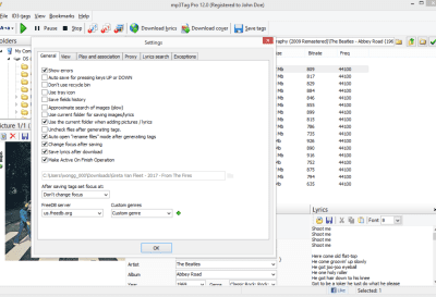 Screenshot of the application mp3Tag Pro - #4