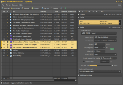Screenshot of the application Free WebM to MP3 Converter - #2