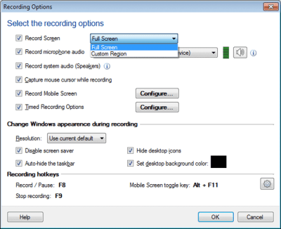 Screenshot of the application My Screen Recorder - #2
