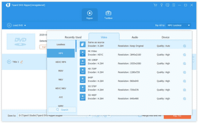 Screenshot of the application Tipard DVD Ripper Standard - #2