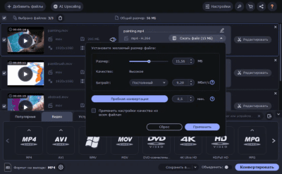 Screenshot of the application Movavi Video Converter - #2