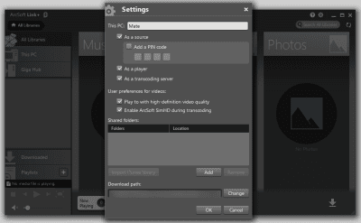 Screenshot of the application ArcSoft Link+ - #2