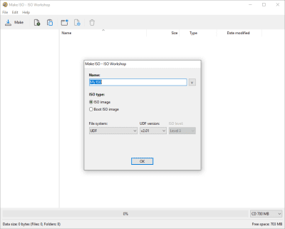 Screenshot of the application ISO Workshop - #2