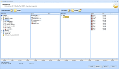 Screenshot of the application StarBurn - #2