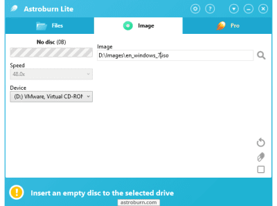 Screenshot of the application Astroburn Lite - #3