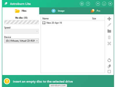 Screenshot of the application Astroburn Lite - #9