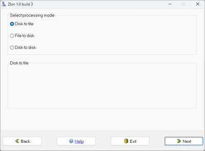 Screenshot of the application Zlon - #2