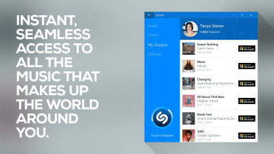 Screenshot of the application Shazam - #2