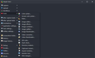 Screenshot of the application ShareX - #4