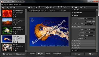 Screenshot of the application Total Watermark - #3
