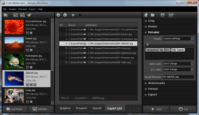 Screenshot of the application Total Watermark - #6