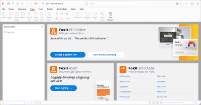 Screenshot of the application Foxit Reader - #2
