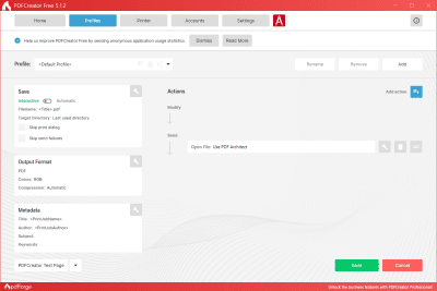 Screenshot of the application PDFCreator - #2