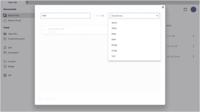 Screenshot of the application Movavi PDFChef - #4
