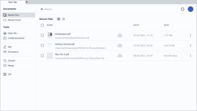 Screenshot of the application Movavi PDFChef - #6