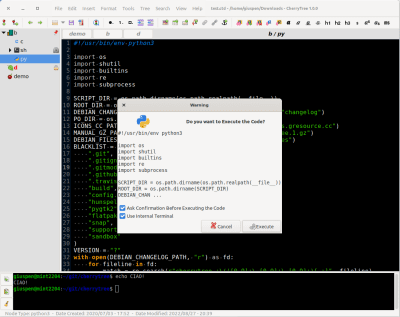 Screenshot of the application CherryTree - #2