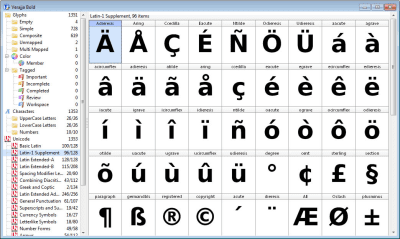 Screenshot of the application FontCreator - #2
