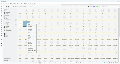 Screenshot of the application FontLab Studio - #2