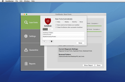 Screenshot of the application FontDoctor - #2