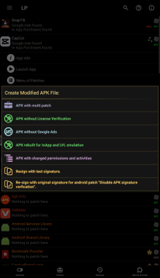 Screenshot of the application Lucky Patcher - #4