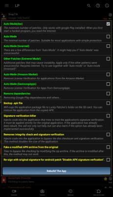 Screenshot of the application Lucky Patcher - #5