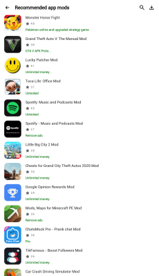 Screenshot of the application HappyMod - #6