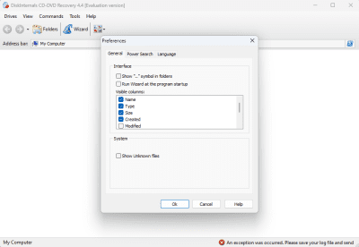 Screenshot of the application CD-DVD Recovery - #3