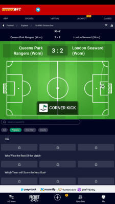 Screenshot of the application AccessBET - #4