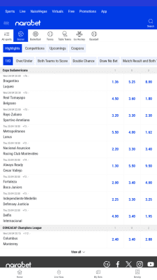 Screenshot of the application NairaBet - #3