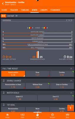 Screenshot of the application Fortebet - #4