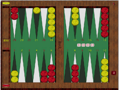 Screenshot of the application David's Backgammon - #1