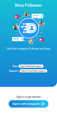 Screenshot of the application Niva Followers - #5