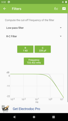 Screenshot of the application Electrodoc (formerly ElectroDroid) - #5