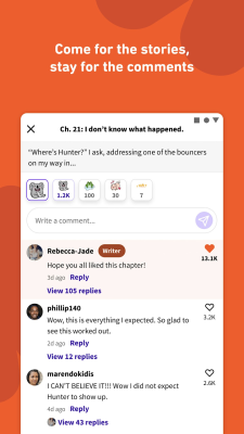 Screenshot of the application Wattpad - #4