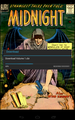 Screenshot of the application Challenger Comics Viewer - #5