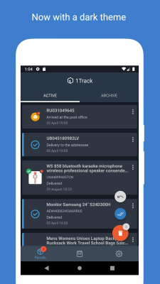 Screenshot of the application 1Track - #3