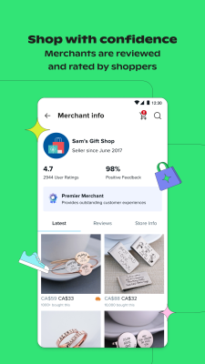 Screenshot of the application Wish - Don't Overpay - #3