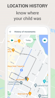 Screenshot of the application KidControl Family GPS tracker - #4