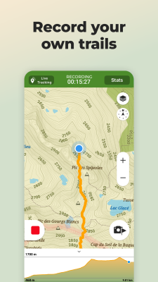 Screenshot of the application Wikiloc Outdoor GPS navigation - #3