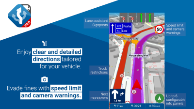 Screenshot of the application MapFactor Navigator Truck Pro - #3