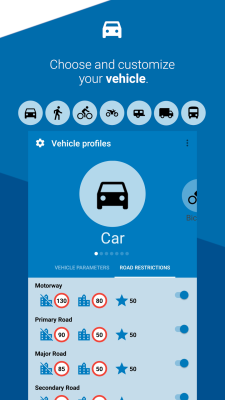 Screenshot of the application MapFactor Navigator - #3