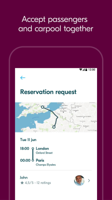 Screenshot of the application BlaBlaCar - Find a hitchhiker - #6